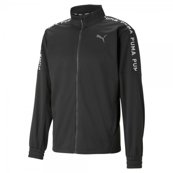 Puma Fit Light PWRFLEECE Full-Zip Trainingsjacke Herren schwarz weiß