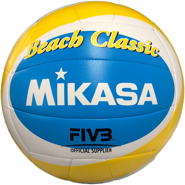 Mikasa Beach Classic BV543C-VXB-YSB Trainingsball weiß gelb blau Gr 5