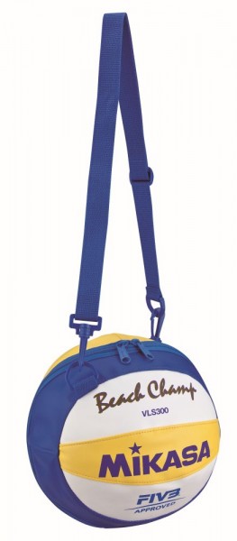 Mikasa Volleyball BV1B Balltasche für 1 Ball VLS 300 Design weiß blau gelb