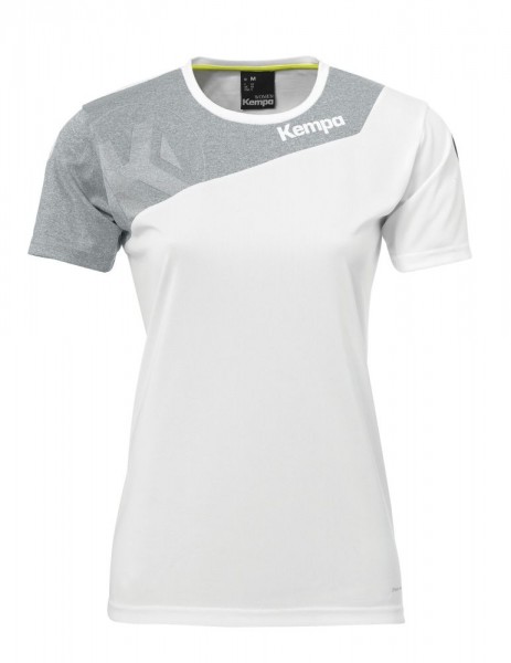 Kempa Handball Core 2.0 Trikot Frauen Kurzarmshirt Damen weiß grau