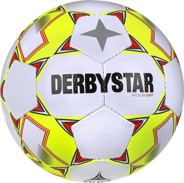 Derbystar Fußball Apus S-Light V23 290g weiß gelb rot
