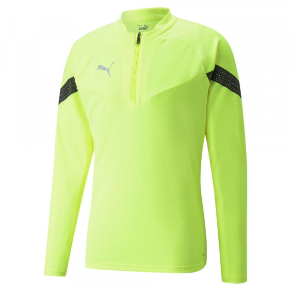 Puma teamFINAL Herren Training 1/4 Zip Pullover neon gelb schwarz