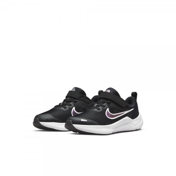 Nike Downshifter 12 Schuhe Kinder schwarz weiß smoke grau