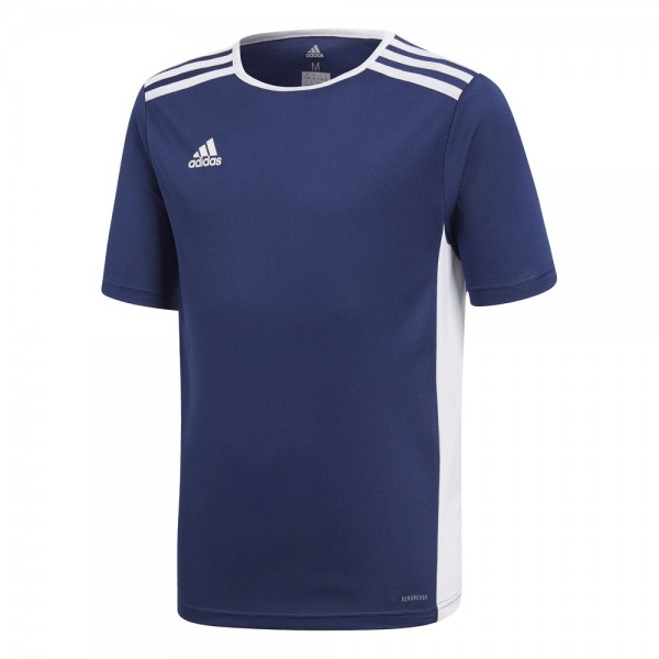 Adidas Fußball Entrada 18 Match Trikot Kurzarmshirt Kinder Teamtrikot dunkelblau weiß