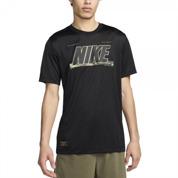 Nike Dri-FIT Fitness T-Shirt Herren schwarz