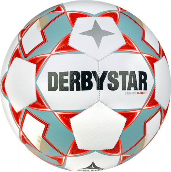 Derbystar Fußball Stratos S-Light V23 290g weiß blau orange
