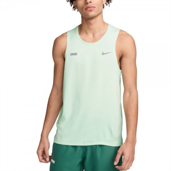 Nike Miler Flash Lauf-Tanktop Herren hellgrün silber