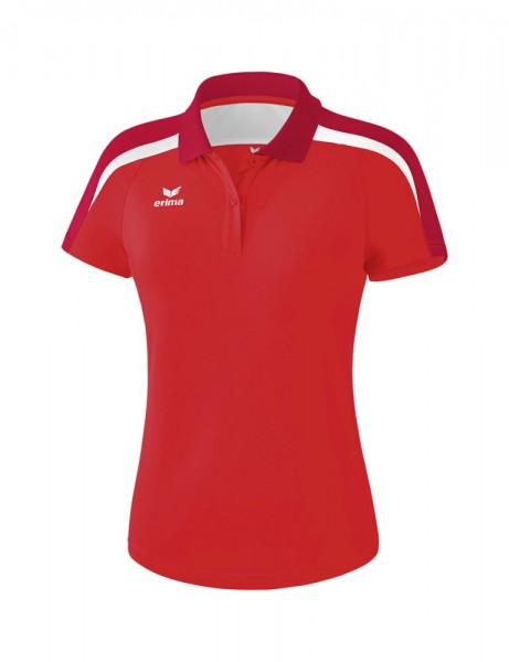 Erima Fußball Liga 2.0 Poloshirt Trainingsshirt Damen rot weiß