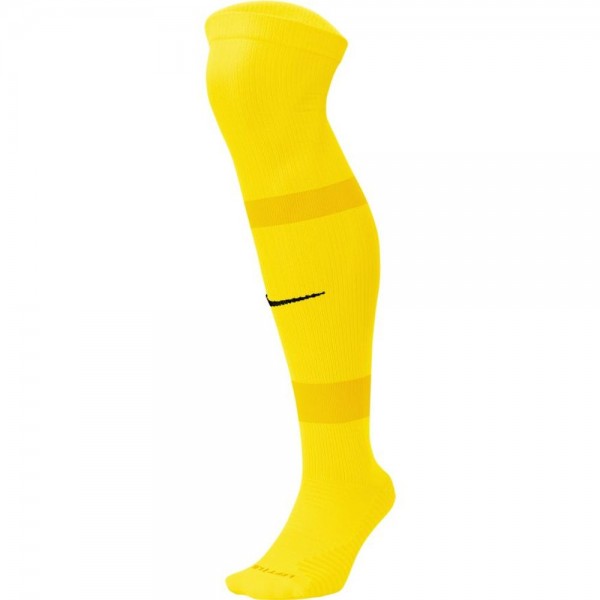 Nike Herren Fußball Stutzenstrumpf Matchfit Socken gelb schwarz