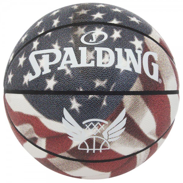Spalding Trend Stars & Stripes Outdoor/Indoor Basketball Gr 7 bunt