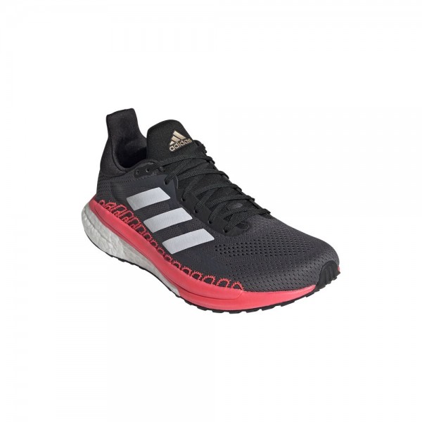 Adidas Damen SolarGlide 3 ST Laufschuhe grau weiß pink
