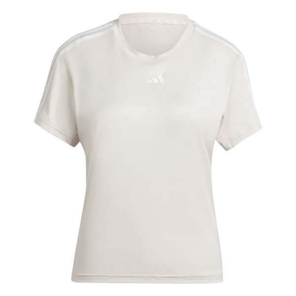 Adidas AEROREADY Train Essentials 3-Streifen T-Shirt Damen hellbeige
