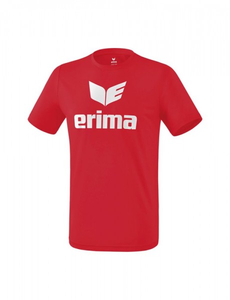 Erima Training Funktions Promo T-Shirt Trainingsshirt Herren Kinder rot weiß