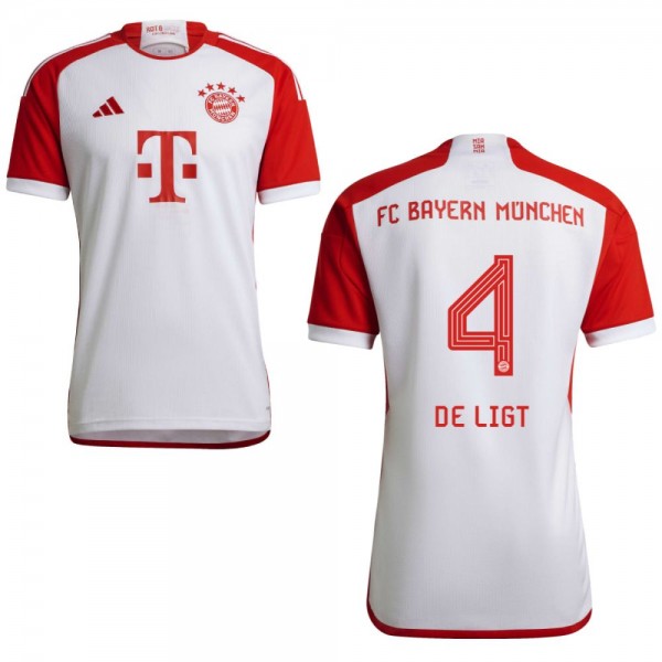 Adidas FC Bayern München Heimtrikot 2023 2024 Herren De Ligt 4