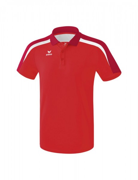 Erima Fußball Liga 2.0 Poloshirt Trainingsshirt Herren Kinder rot weiß