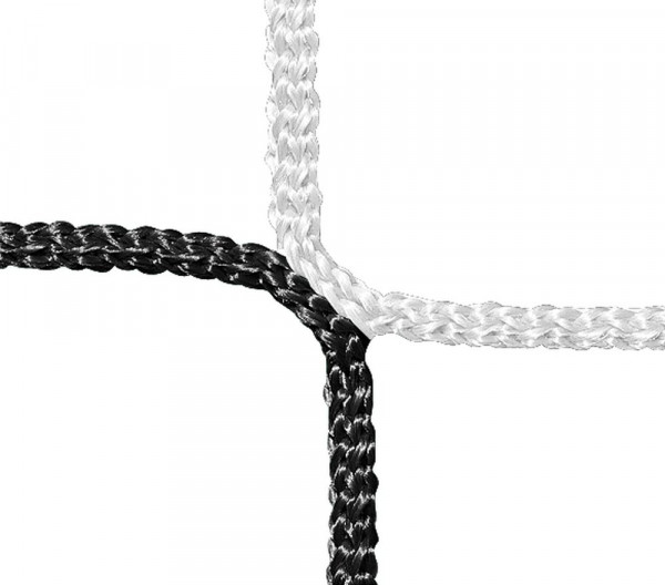Huck Fussballtornetz-Paar aus PP 4 mm 80 x 150 cm schwarz weiß