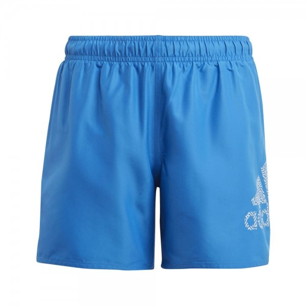 Adidas Logo CLX Badeshorts Kinder blau weiß