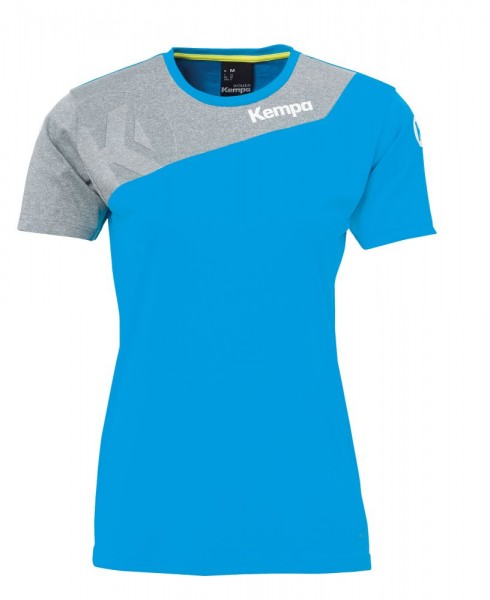 Kempa Handball Core 2.0 Trikot Frauen Kurzarmshirt Damen hellblau grau