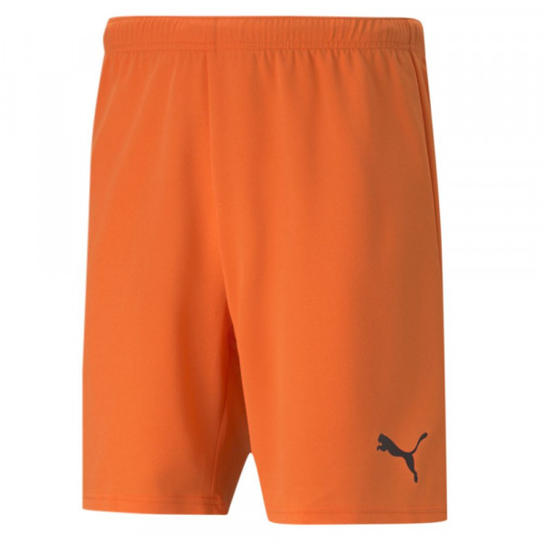 Puma Fußball teamRISE Shorts Herren orange schwarz