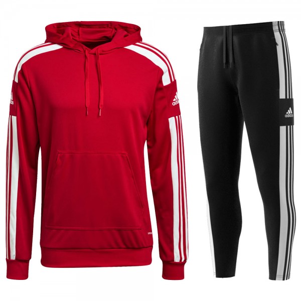 Adidas Fußball Herren Trainingsanzug Squadra 21 rot schwarz
