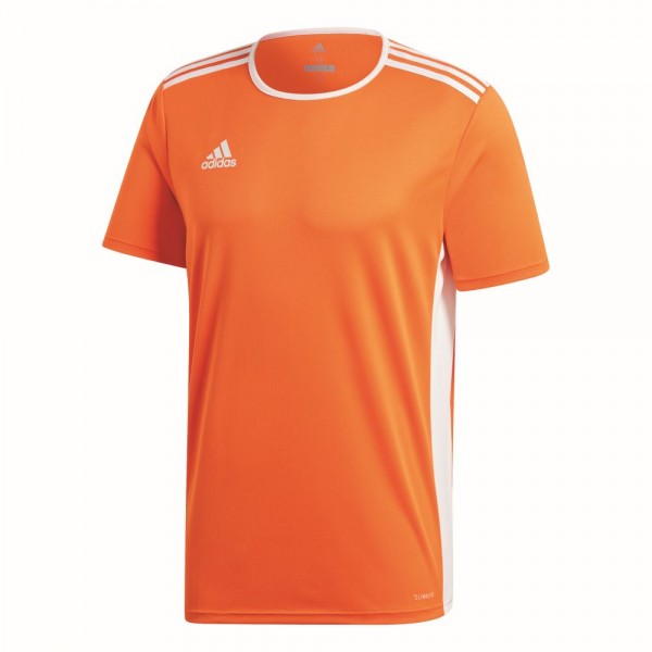 Adidas Entrada 18 Fußball Match Trikot Herren Teamtrikot kurzarm orange weiß