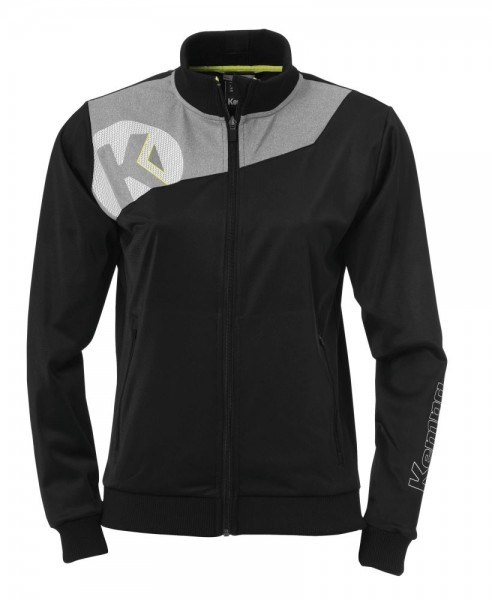 Kempa Handball Core 2.0 Poly Jacke Damen Trainingsjacke Frauen schwarz grau