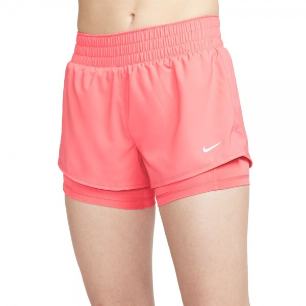 Nike One Dri-FIT 2-in-1-Shorts Damen coral