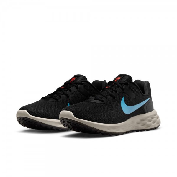 Nike Revolution 6 Next Nature Straßenlaufschuhe Herren schwarz türkis weiß