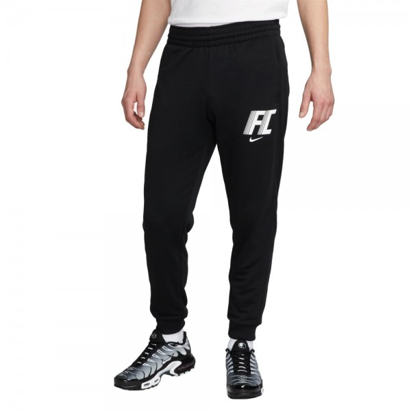 Nike Dri-FIT F.C. Fleece Fußballhose Herren schwarz weiß