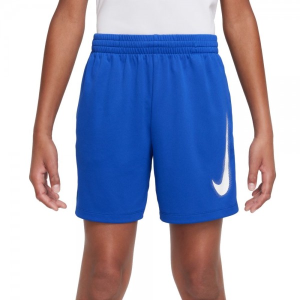 Nike Multi Dri-FIT Trainingsshorts mit Grafik Kinder blau weiß