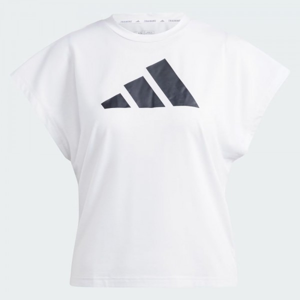 Adidas Icons Training Regular Fit Logo T-Shirt Damen weiß