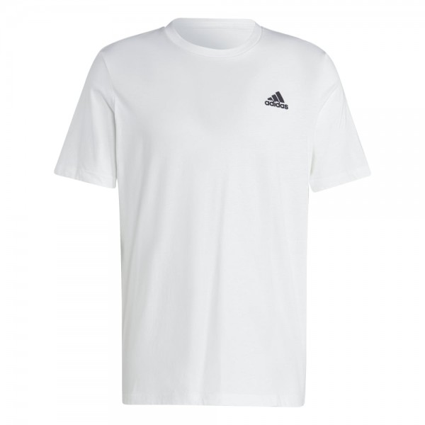 Adidas Essentials Single Jersey Embroidered Small Logo T-Shirt Herren weiß