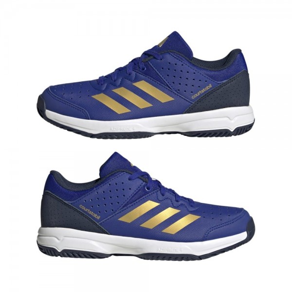 Adidas Court Stabil Schuhe Kinder lucid blau matte gold navy