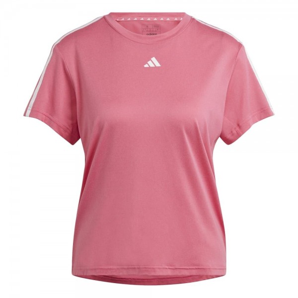Adidas AEROREADY Train Essentials 3-Streifen T-Shirt Damen coral weiß