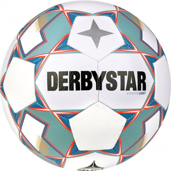 Derbystar Fußball Stratos Light V23 350g weiß blau orange
