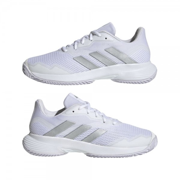 Adidas CourtJam Control Tennisschuhe Damen weiß silbermetallic