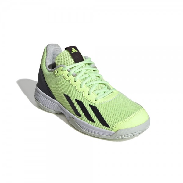 Adidas Courtflash Tennisschuhe Kinder grün spark schwarz
