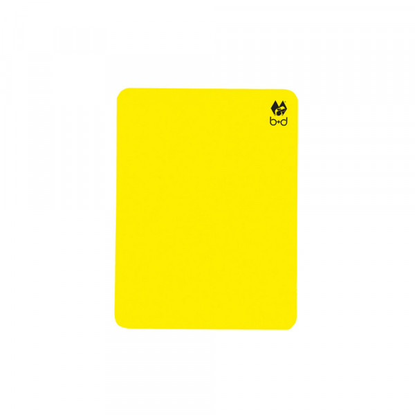 B+D Schiedsrichter-Karte gelb