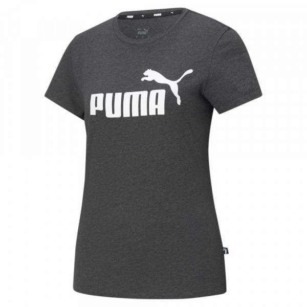 Puma Essentials Logo T-Shirt Damen dunkelgrau