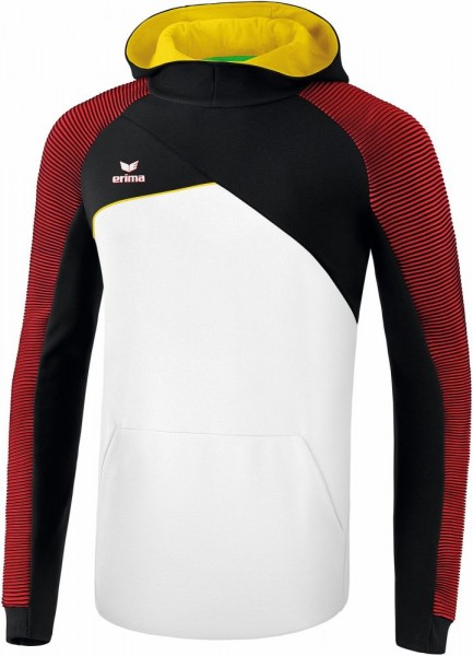 Erima Fußball Handball Premium One 2.0 Kapuzensweat Sporttop Pullover Herren weiß schwarz rot gelb