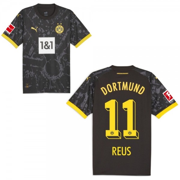 Puma Borussia Dortmund Auswärtstrikot 2023 2024 Sponsor BL Logo Herren Marco Reus 11