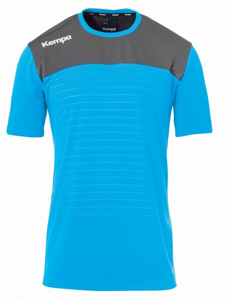 Kempa Handball Volleyball Emotion 2.0 Trikot Herren Kurzarmshirt blau grau