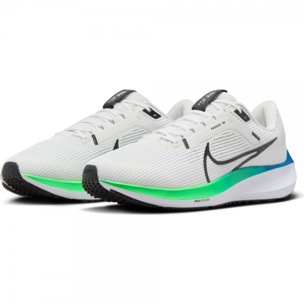 Nike Pegasus 40 Straßenlaufschuhe Herren platinum tint grün strike weiß