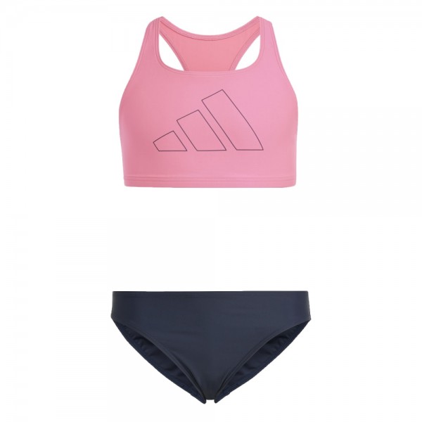 Adidas Performance Big Bars Bikini Mädchen pink dunkelblau