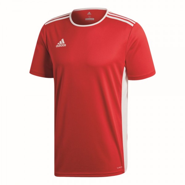 Adidas Entrada 18 Fußball Match Trikot Herren Teamtrikot kurzarm rot weiß