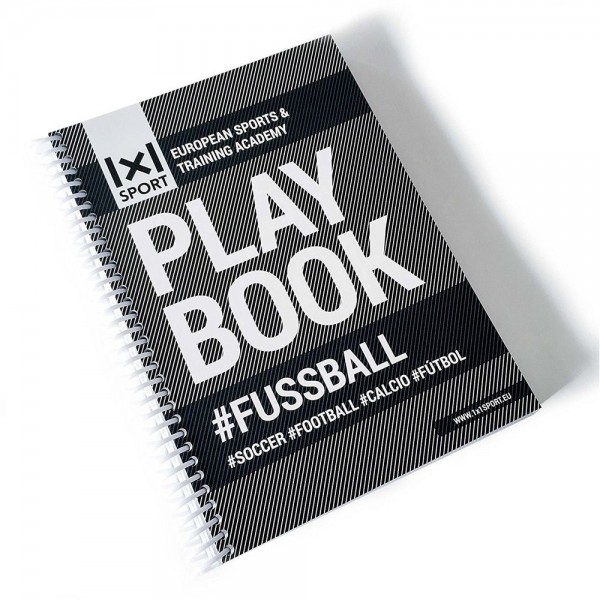 Playbook Fußball Taktik-Block Playbook A5 weiß schwarz