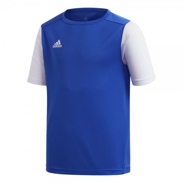 Adidas Fußball Estro 19 Match Trikot Kurzarmshirt Kinder Teamtrikot blau weiß