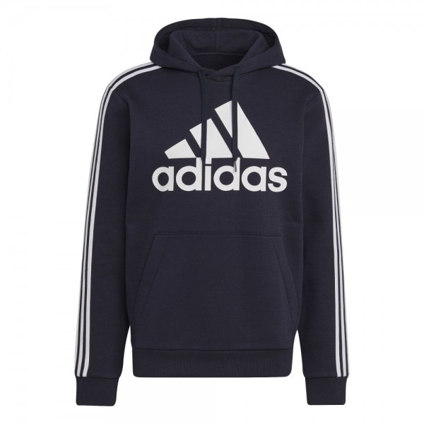 Adidas Essentials Fleece 3-Streifen Logo Hoodie Herren dunkellila weiß