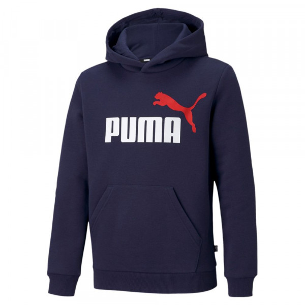 Puma Essentials+ 2 Col Big Logo Hoodie Jungen marine