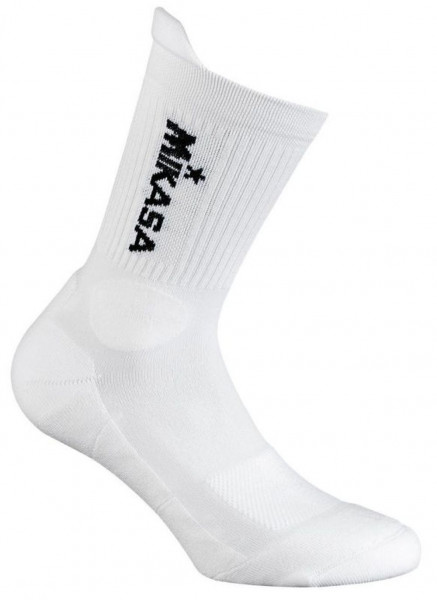 Mikasa Volleyball Halblange Socken Erwachsene weiß schwarz